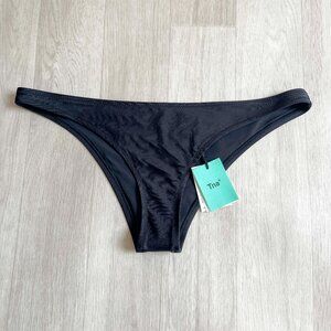 Aritzia Tna Ojai Bikini Bottom Black Size Medium NEW NWT